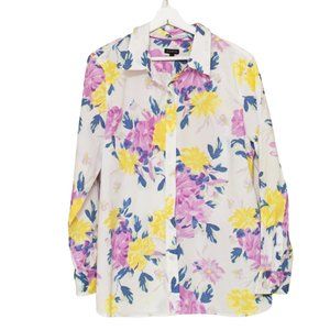 Talbots Cotton Floral Bouquet Shirt